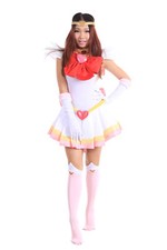 Chibiusa Tsukino Cosplay Halloween Custome Sailor Chibi Moon V4 Size Kid - US3XL
