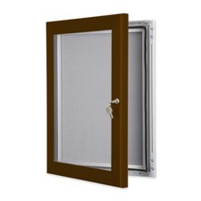 Brown Outdoor Lockable Pin Notice Boards
