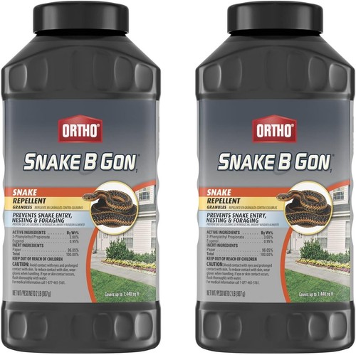 2 Pack Ortho Snake B Gon Snake Repellent Granules Covers Upto 1440 sq. ft, 2Lbs