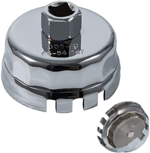 64mm 14 Flute Oil Filter Wrench Cap Removal Tool Fit for Toyota Lexus Scion 1.8L - Picture 1 of 9