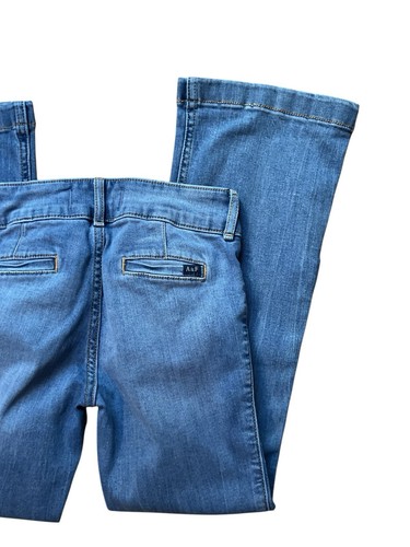 Abercrombie Kids Flare Leg Jeans Size 11/12 Short Light Blue. Low Rise - Picture 4 of 6