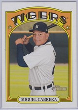 2021 Topps Heritage Miguel Cabrera Oversized 1972 Topps Baseball OB-MC Tigers