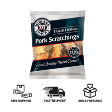 Midland Snacks Traditional Pork Scratchings 40g - Pack of 24