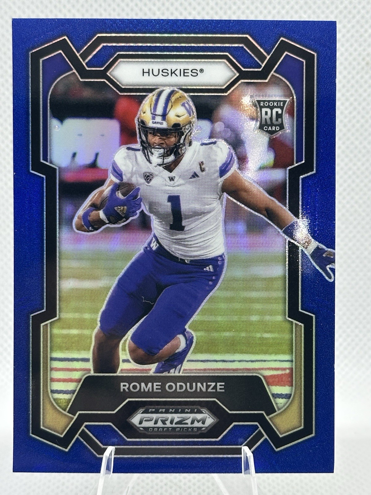 2024 Panini Prizm Draft Picks - Rome Odunze #111 Blue Prizm /199 (RC)