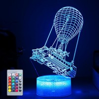3D Illusionslampe Nachtlicht Led 16 Farben FüR Kinder Spiel Liebhaber