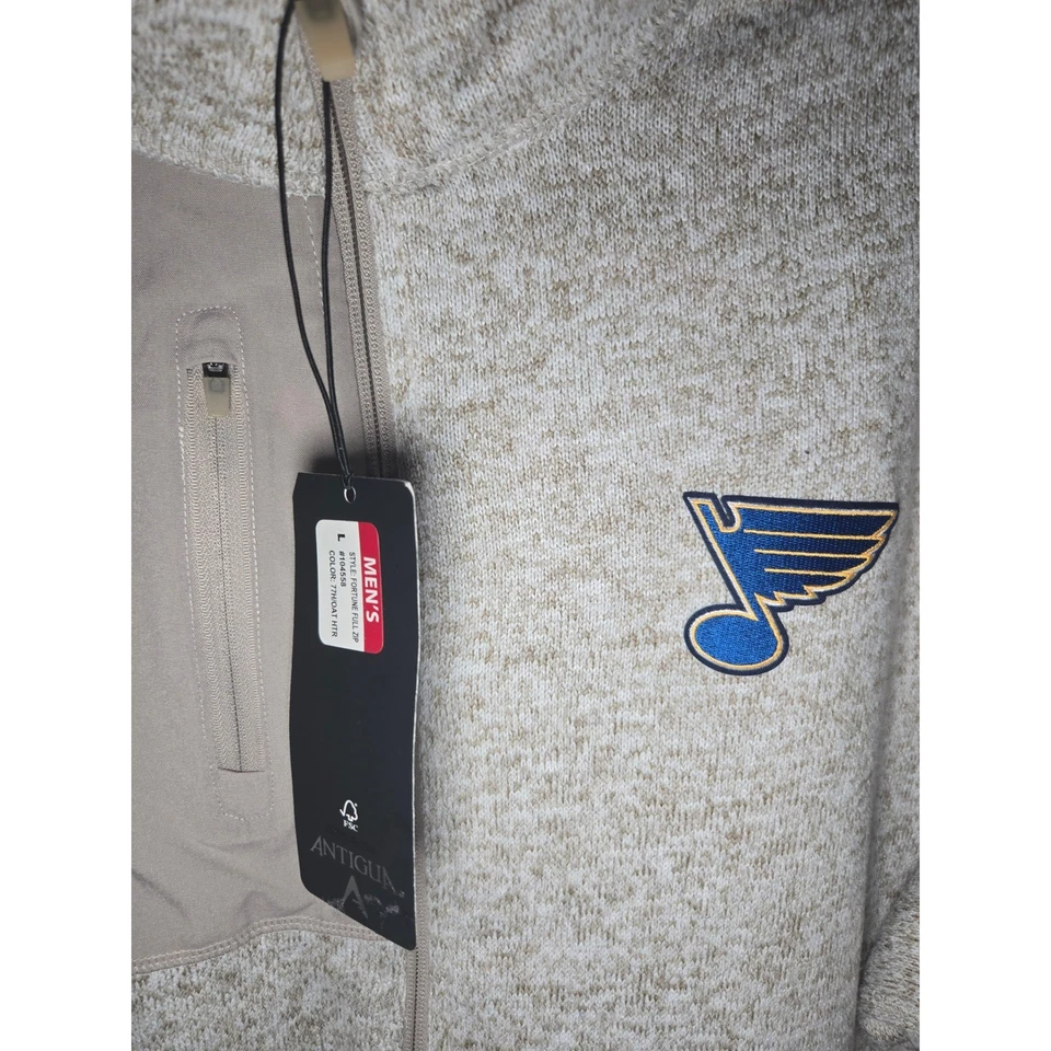 Chaqueta Antigua St Louis Azul Para Hombres Peso Medio Cremallera Talla Grande Nueva Con Etiquetas Foto 3 de 4