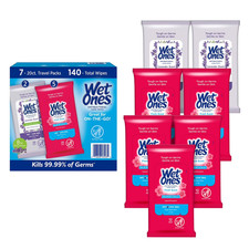 Wet Ones Antibacterial Hand Wipes, Fresh Scent  Lavender, 20 ct., 7 pk.