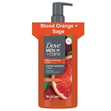 DOVE MEN + CARE Body Wash Blood Orange to Rebuild Skin in the Shower with Plant-