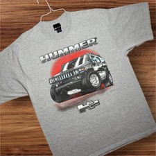 Vintage Hummer H2 T-Shirt General Motors Official Mens XL Truck Graphic Tee Y2K