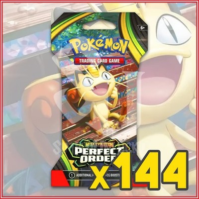 Pokemon TCG Perfect Order Sleeved Booster Case x144 Packs Factory Sealed |  eBay