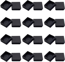 24Pack 50mm 2 Inch Square Plastic Plug, Black