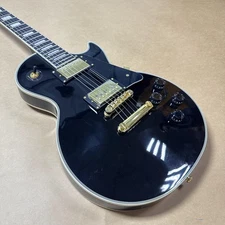 US warehouse LP Standard Black Beauty Electric Guitar Mahogany Body HH Pickups