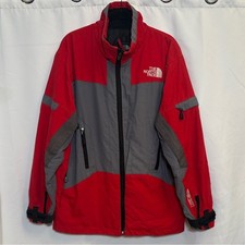 The North Face Mens VTG Steep Tech Vibrant Red and Grey Jacket Size Large