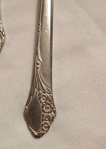 15 Matching Oneida Community  Flatware  TUDOR Community  Plate, Floral 