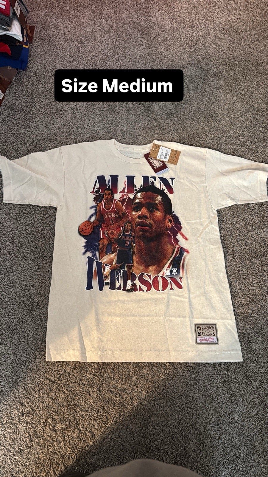 Mitchell & Ness Philadelphia 76ers Allen Iverson Shirt NWT Men’s Size Medium