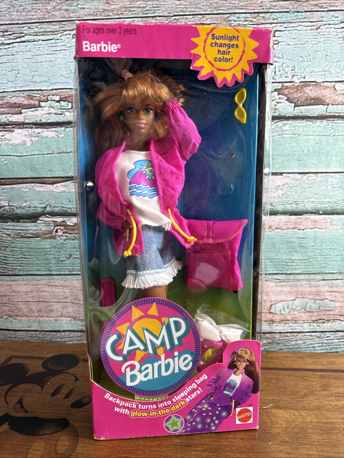 Camp Barbie AA Mattel NRFP Sunlight Changing Hair
