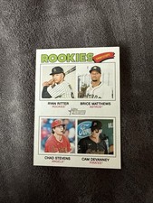 Ryan Ritter Bruce Matthews Chad Stevens 2026 Topps Heritage SP Rookie Card #372. rookie card picture