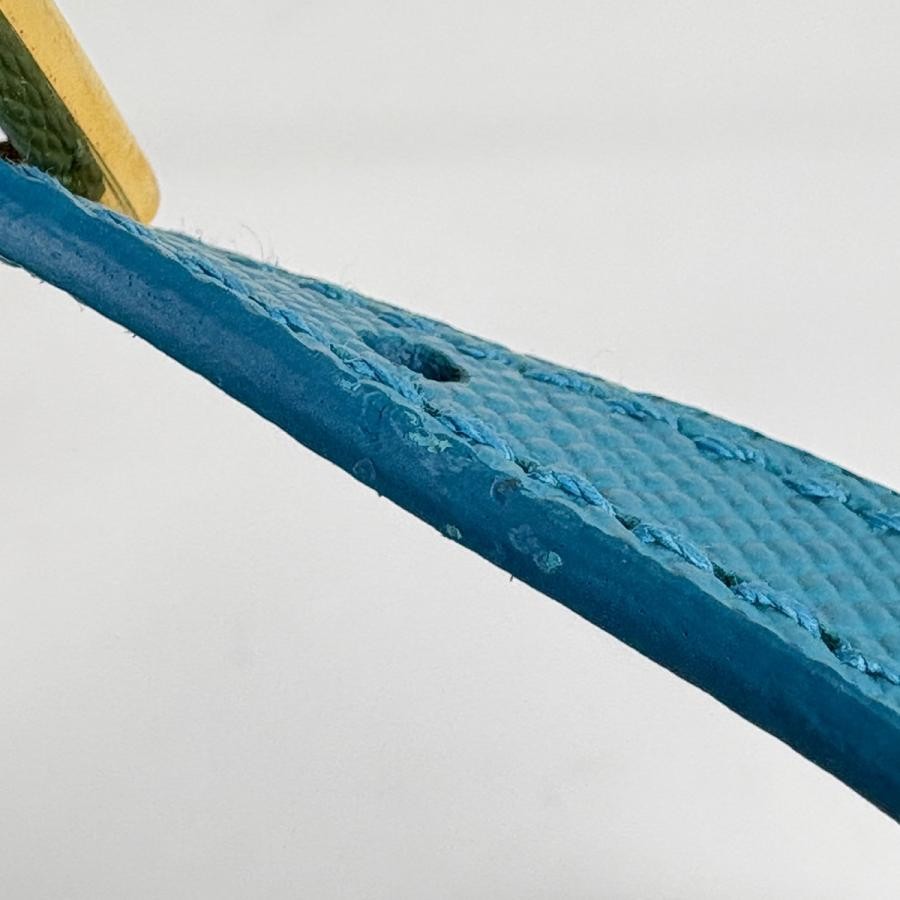 PRADA 2WAY Shoulder Handbag 1BG887 Blue Leather Medium #BS610 thumbnail 6