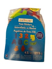 37340 - Creatology Foam Stickers Number Letters Animals 4.5 Oz Assorted Colors 
