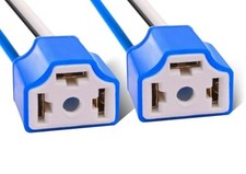 H4 Pigtail Socket Wiring Harness Headlight Plug Heavy Duty4AWG Ceramic 1