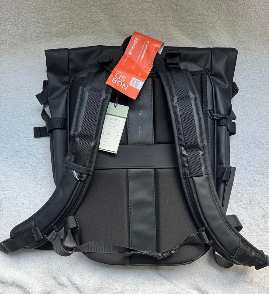 Kapten & Son Rucksack Lisbon PRO All BLack, NEU!!! - Bild 2 von 4