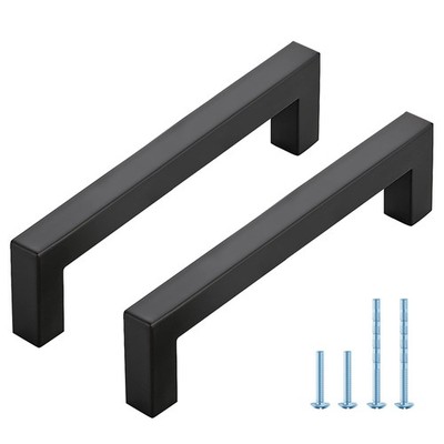 20 PCS 5 Inch Hole Center Matte Black Stainless Steel Kitchen Cabinet Pull
