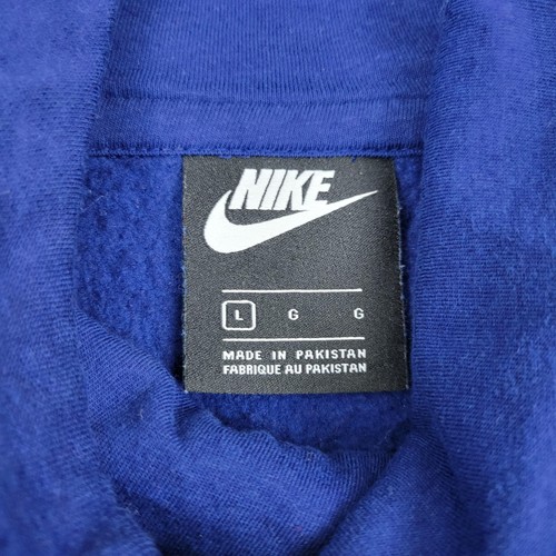 Nike Hoodie Herren Large Blau Pullover BV4526-492 Swoosh Logo Sport Sweatshirt - Bild 3 von 11