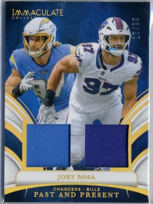 Joey Bosa 2025 IMMACULATE FOOTBALL PAST AND PRESENT PATCH 26/99