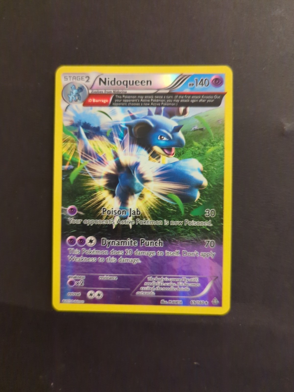 Nidoqueen (Omega) 69/160 XY-Primal Clash Reverse Holo - LP