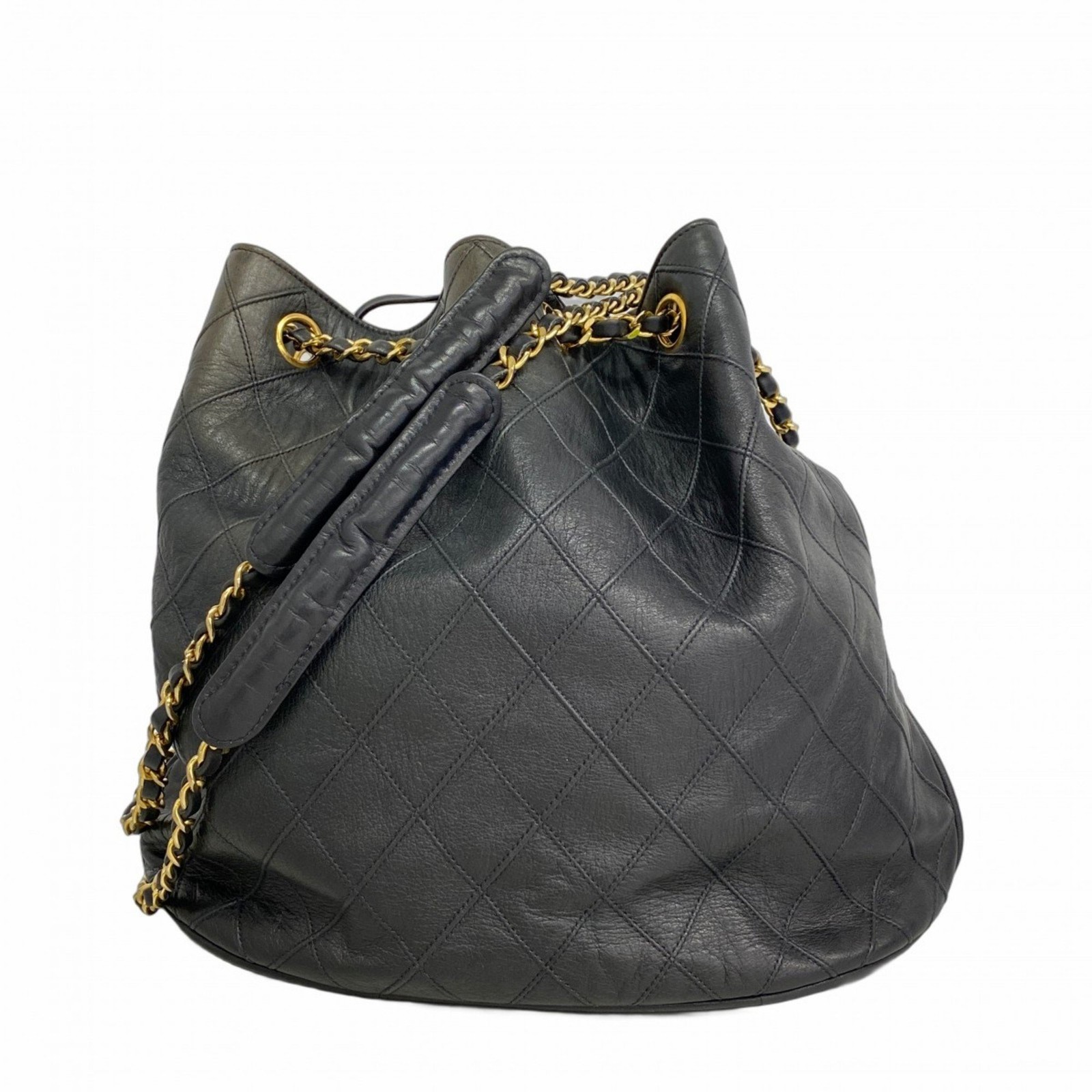 Chanel Black Lambskin Bicolor Chain Shoulder Bag for Women P926910-image