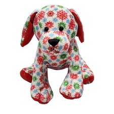 8" Ganz Webkinz Snowflake Christmas Holiday Pup - Dog Plush