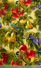 SPRINGS-PACKED BIRDS #CP21851-BIRD SANCTUARY BY ROSEMARY MILLETTE (2010 ) 1 YARD