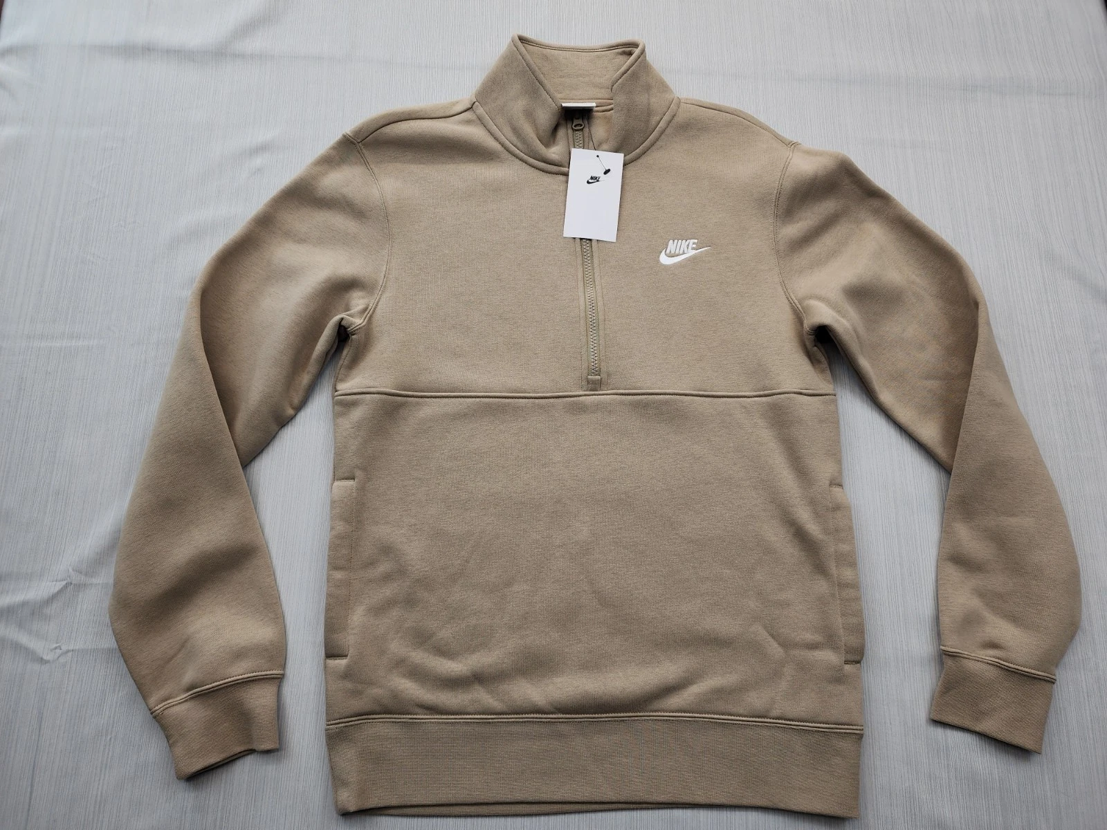 New Mens Nike Sportswear 1/2 Zip Top Soft Fleece Sweatshirt Size Small