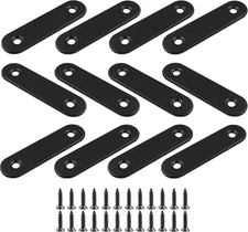 12Pcs 2 Inch Straight Bracket Stainless Steel Brace, Flat Mending Plate Fixing B