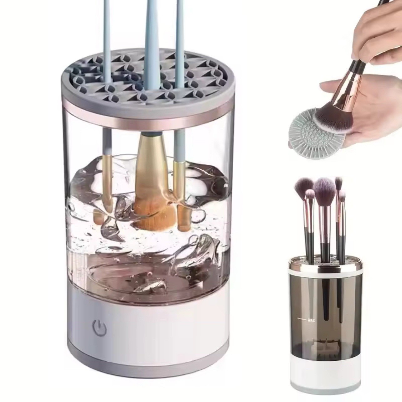 Automatic Makeup Brush Cleaner USB Electric Spin Dryer Fast Wash Dry Machine