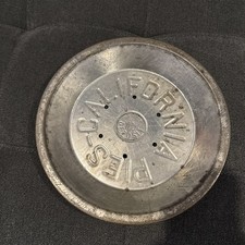 Vintage California Pies Tin Pie Pan Embossed 10 Cent Deposit
