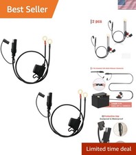 Bates- SAE Battery Connector, SAE to O Ring Terminal Harness, 2 Pin Battery C...