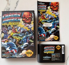 Captain America and the Avengers Sega Genesis Original Complete CIB