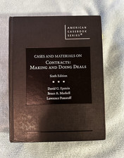 Contracts: Making and Doing Deals 6th Ed Hardcover Casebook Epstein et al