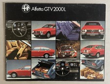 Alfa Romeo ALFETTA GTV 2000 L brochure depliant prospekt