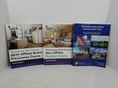 Tennessee Real Estate License Exam Prep:Review and Testing to Pass, 3 Book Set
