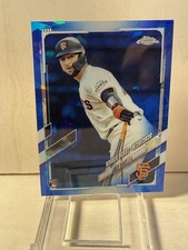 2021 Topps Chrome Update Joey Bart Sapphire Rookie Debut #US267 Giants
