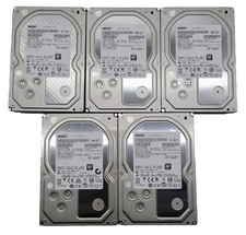 Lot of 5 HGST 4TB SATA 3.5" Hard Drive - HUS726040ALE610