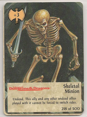 Spellfire 4th Edition Card M/NM 218/500 Skeletal Minion
