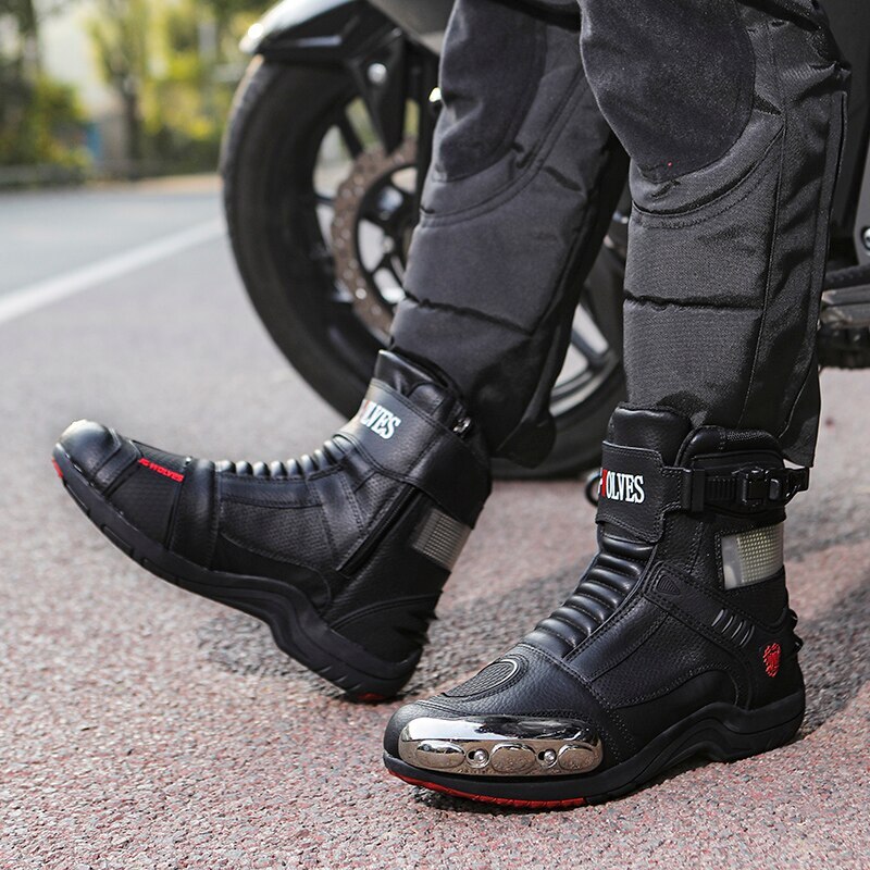 Motorcycle Boots Men Riding Shoes Motorboats Off-road