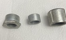 1/2 Inch 3piece Malleable Iron Couplings 19 total 