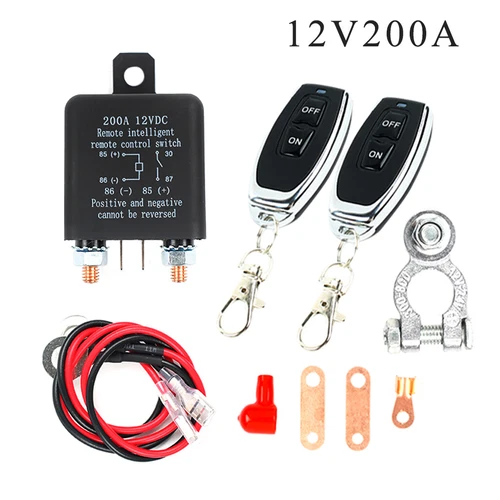 Wireless Remote Car Battery Disconnect Relay Master Kill Cut-off Switch Isolator - Picture 5 of 11