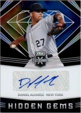 2020 Elite Extra Edition Hidden Gems Autographs #HG-DA Daniel Alvarez Auto NM-MT