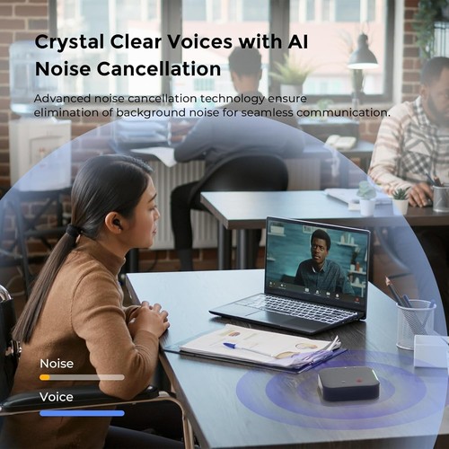 Conference Speaker and Microphone Bluetooth Speakerphone with 4 Mics, USB C,360° - Picture 4 of 9