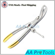 Verbrugge Bone Holding Forceps 6" Gold Plated With Screw Speed Lock Orthopedic